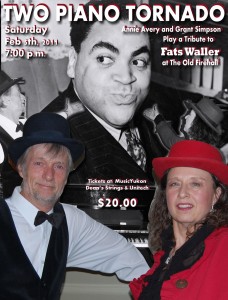 Two Piano Tornado at the Old Firehall - Feb 5th